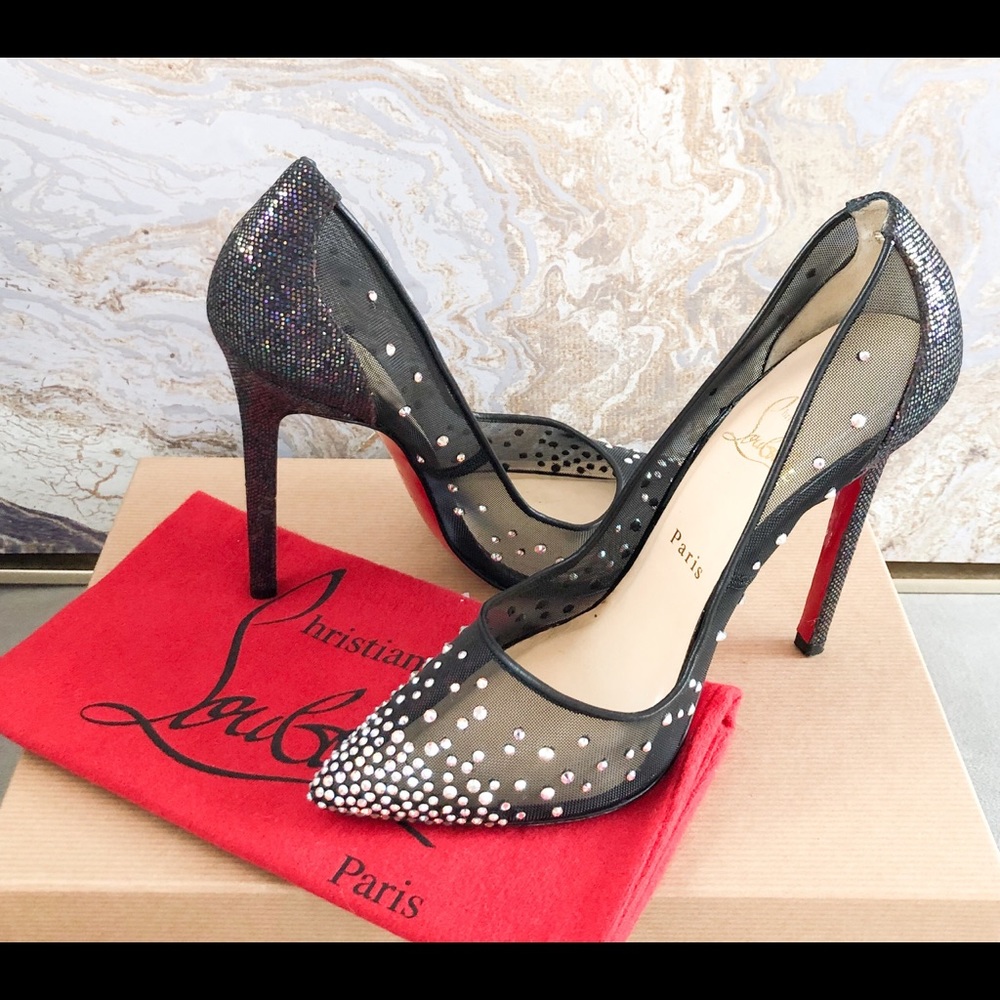 Sold Christian Louboutin Embellished Strass Pump - Picture 2 of 8
